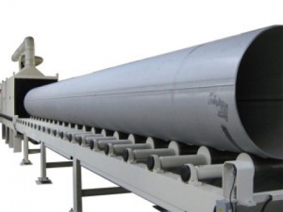 Bán máy phun cát nhiều đầu phun dạng băng chuyền con lăn giá tốt